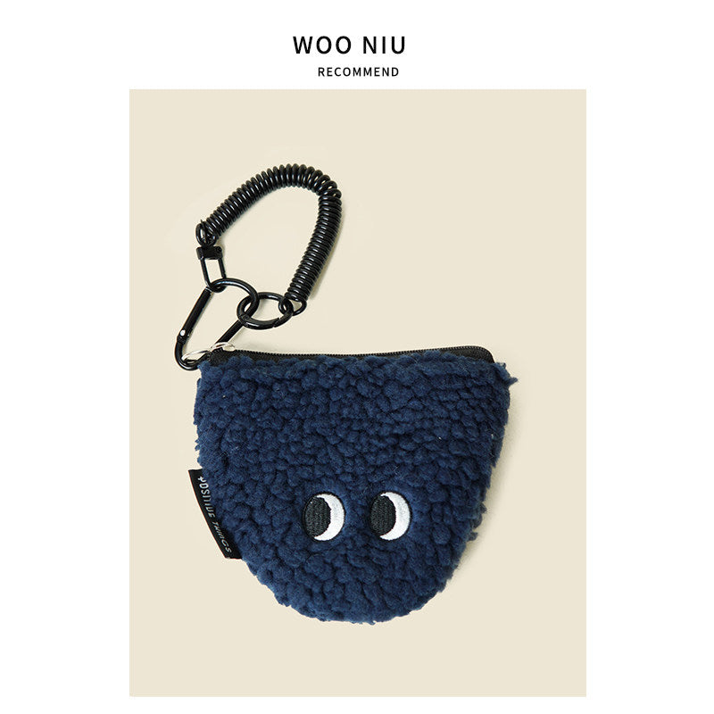 WOONIU Kawaii Onigiri Plush Mini Pouch - wooniu Plush Charm - cute bag charm plush keychain for backpack and purse