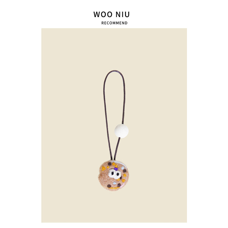 WOONIU Christmas Duck Plush Charm - wooniu Plush Charm - cute bag charm plush keychain for backpack and purse