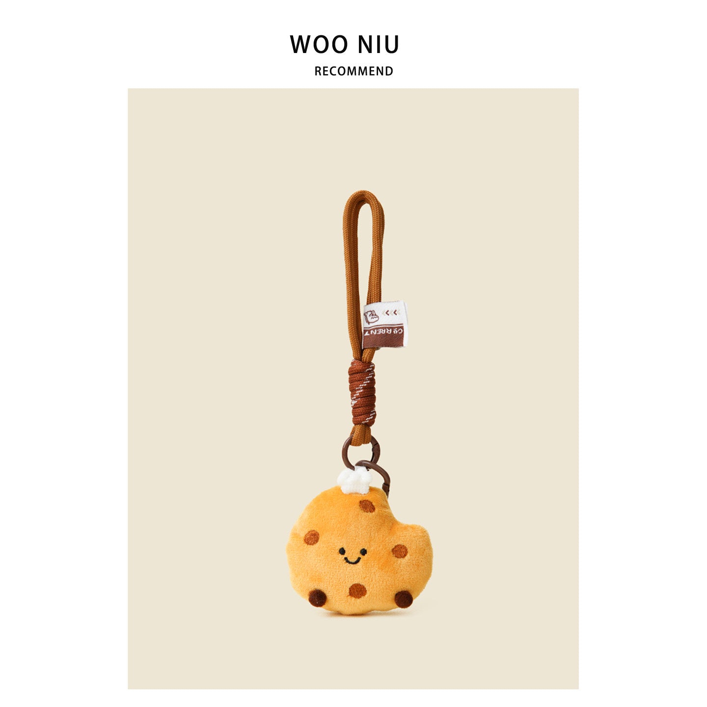 WOONIU Kawaii Plush Donut Charm - wooniu Plush Charm - cute bag charm plush keychain for backpack