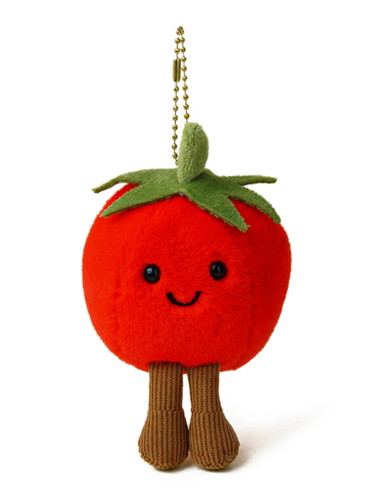 WOONIU Long Legged Tomato Plush Charm - wooniu Plush Charm - cute bag charm plush keychain for backpack and purse