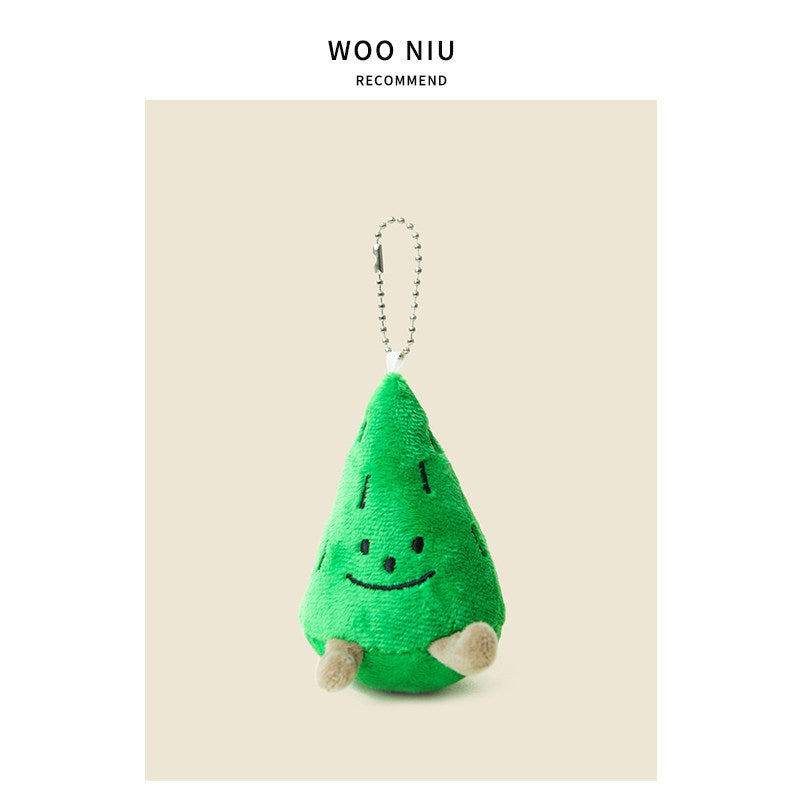 WOONIU Plush Winter Cartoon Sweet Potato Keychain Creative Cute Keyring For Women Exquisite Charm - giftable hanging charm