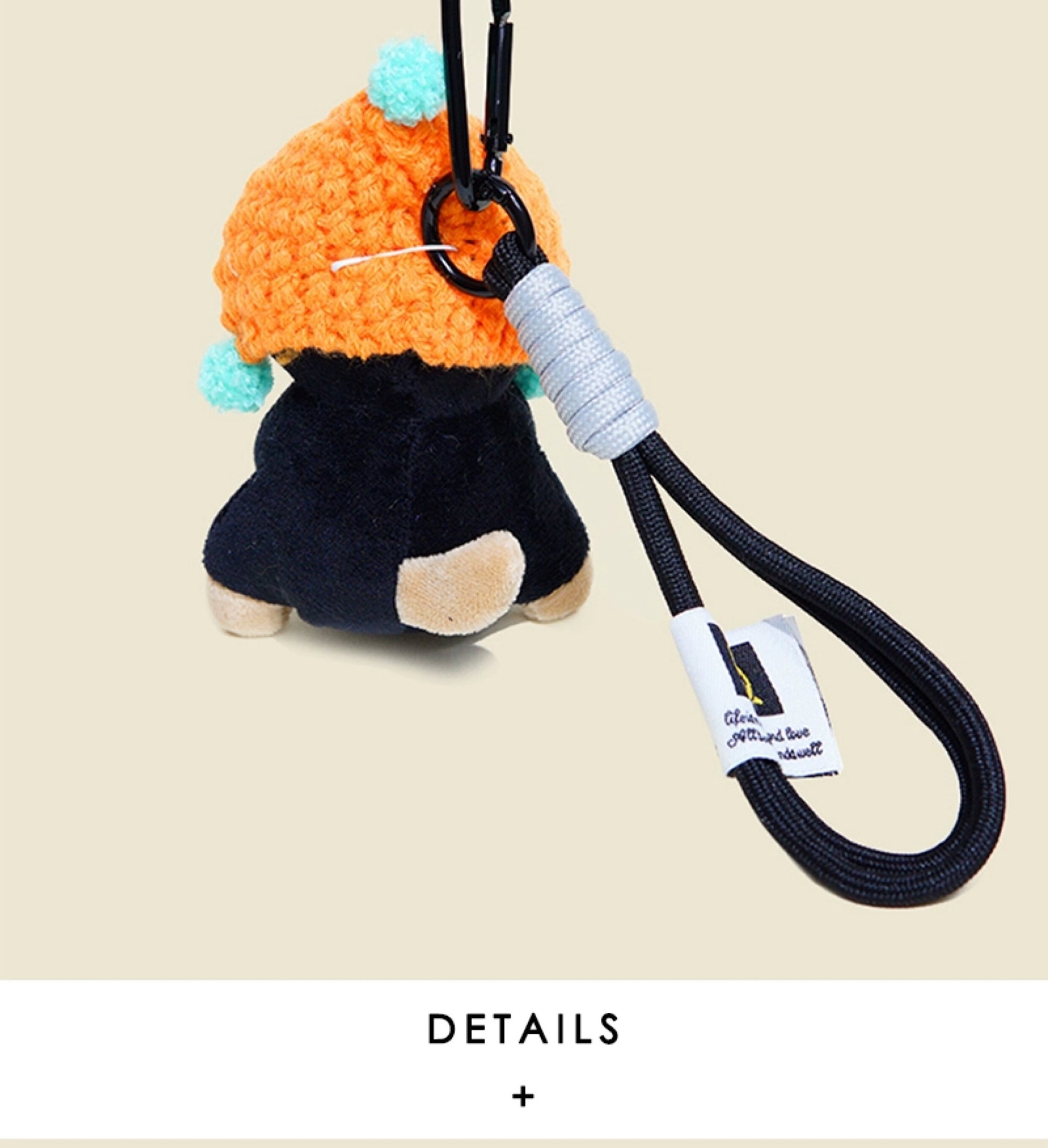 WOONIU Original Bee Puppy Bag Pendant For Women, Plush Toy Keychain, Backpack And Schoolbag Decoration, Small Doll - whimsical bag accessory