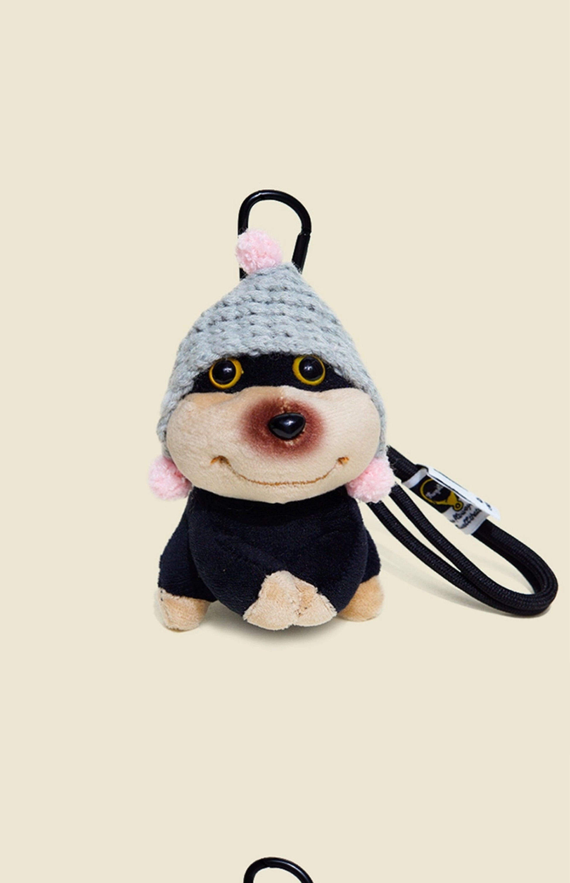 WOONIU Original Bee Puppy Bag Pendant For Women, Plush Toy Keychain, Backpack And Schoolbag Decoration, Small Doll - cute plush bag charm