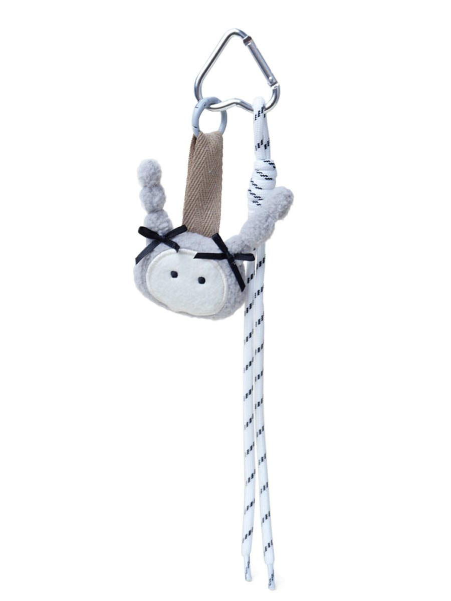 Miu Style Bow Plush Bunny Pendant - cute plush bag charm