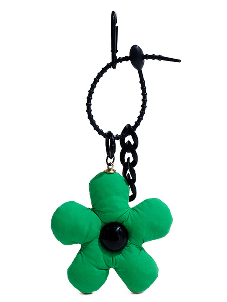 WOONIU Fabric Flower Bag Charm - wooniu Fabric Charm - cute bag charm plush keychain for backpack and purse
