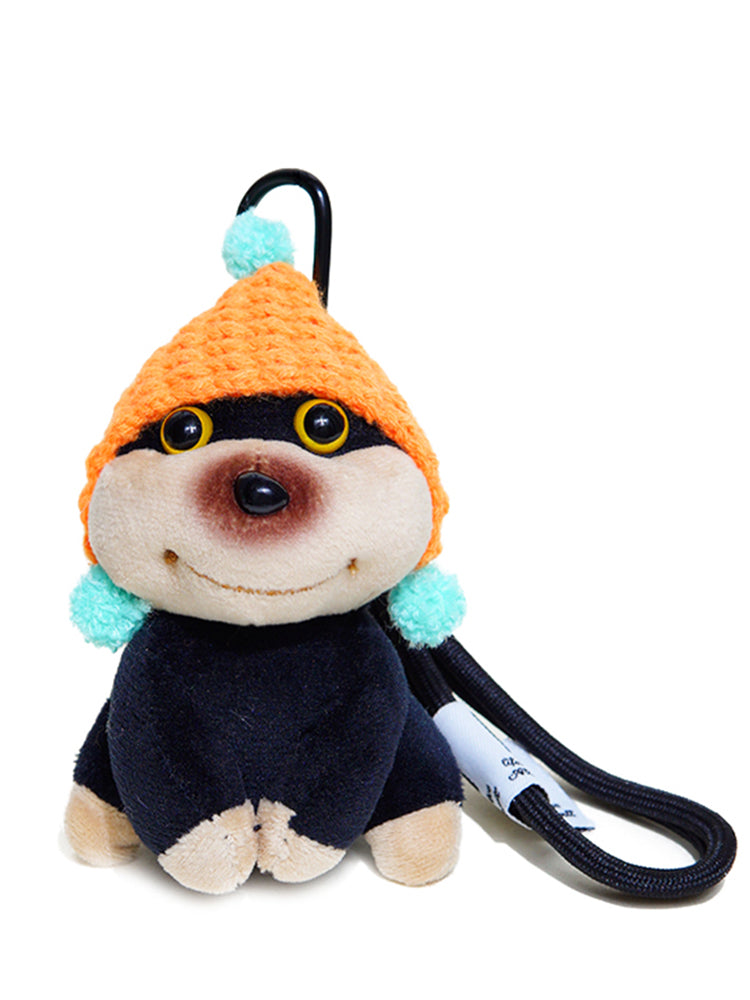 WOONIU Original Bee Puppy Bag Pendant For Women, Plush Toy Keychain, Backpack And Schoolbag Decoration, Small Doll - cute plush bag charm