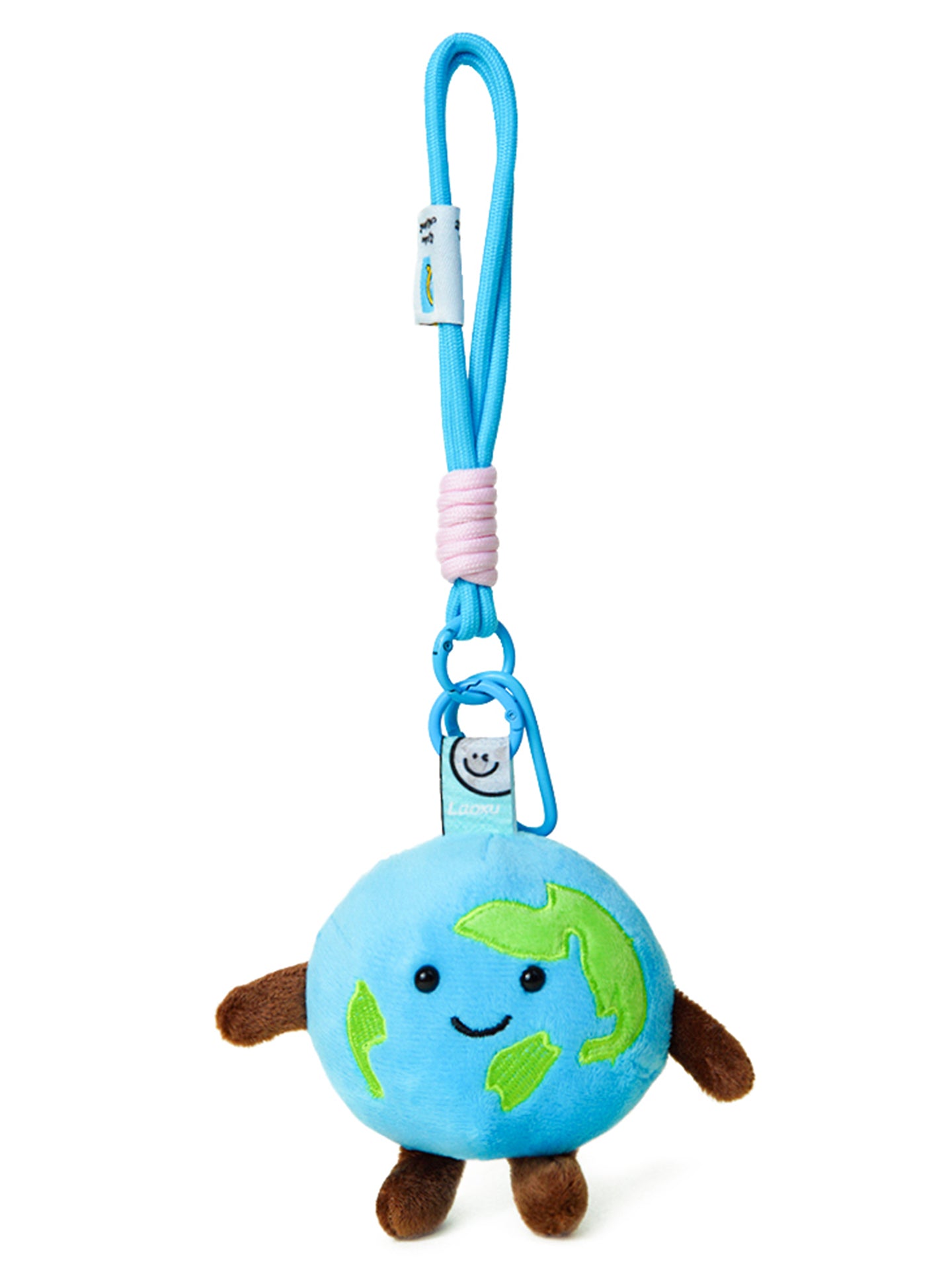 WOONIU Cute Little Earth Plush Charm - wooniu Plush Charm - cute bag charm plush keychain for backpack and purse