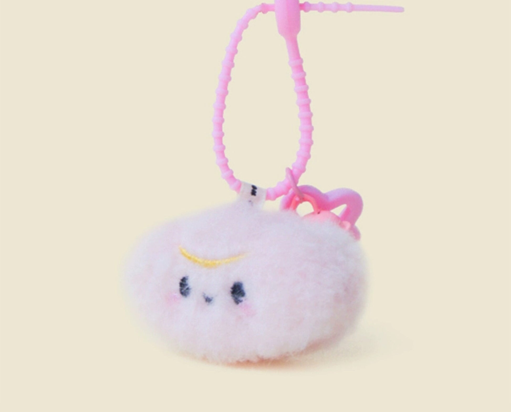 WOONIU Wealth From All Directions Plush Coin Pendant Bag Ornament Cute Bell Fortune Keychain Backpack Decoration - whimsical bag accessory