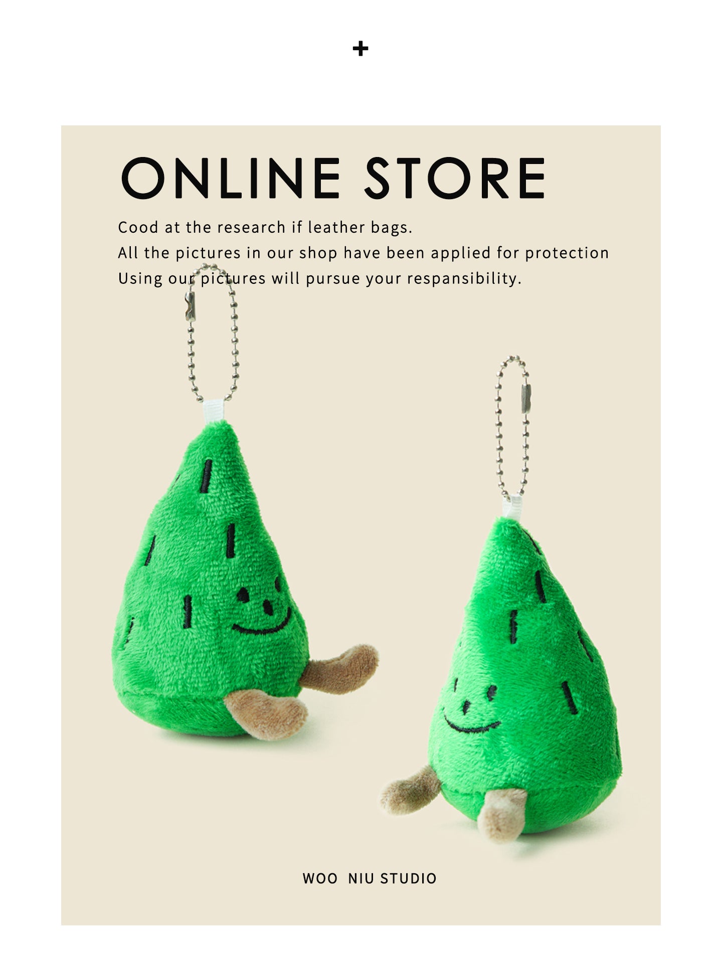 WOONIU Plush Winter Cartoon Sweet Potato Keychain Creative Cute Keyring For Women Exquisite Charm - soft keychain accessory