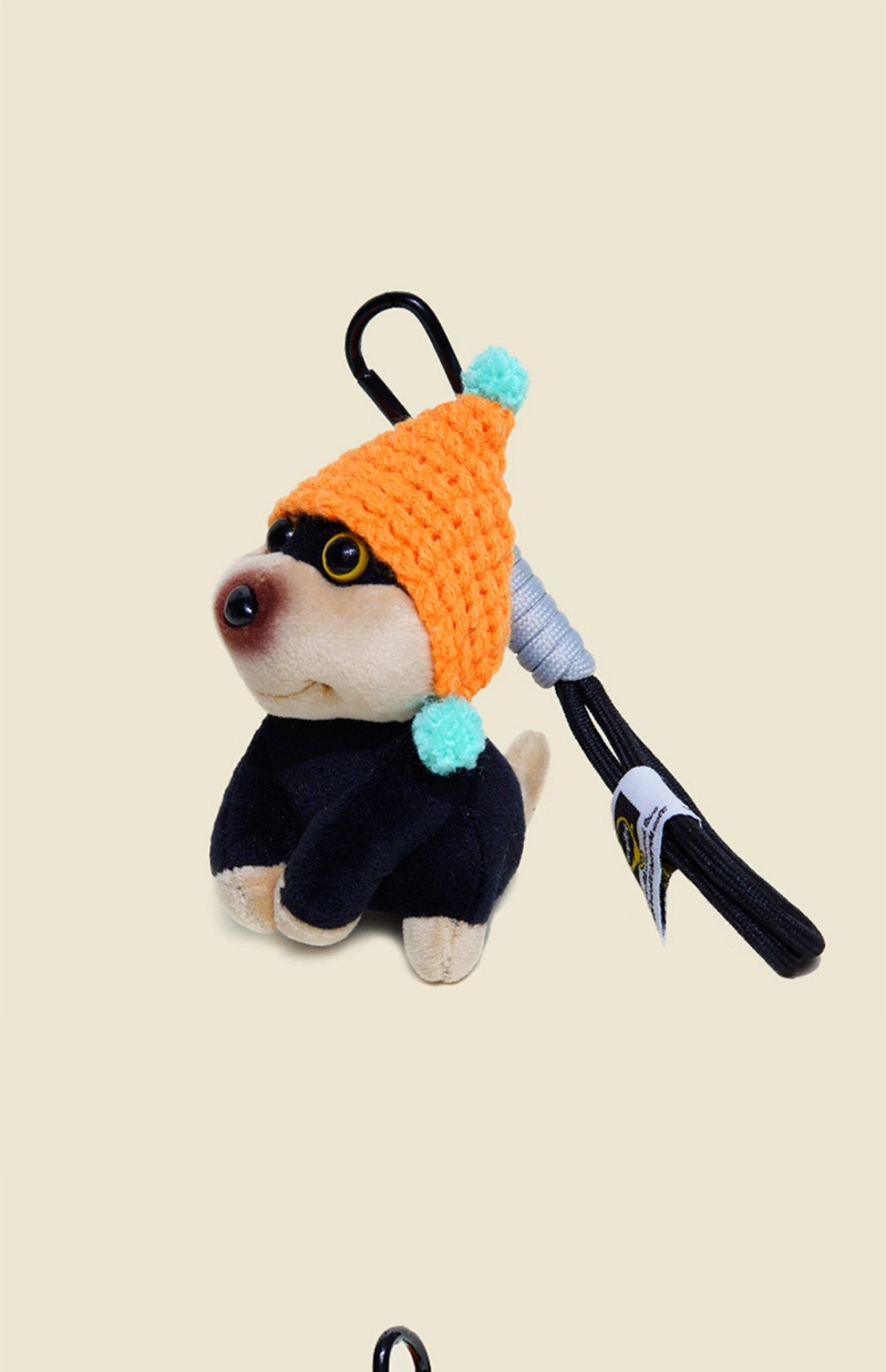 WOONIU Original Bee Puppy Bag Pendant For Women, Plush Toy Keychain, Backpack And Schoolbag Decoration, Small Doll - giftable hanging charm