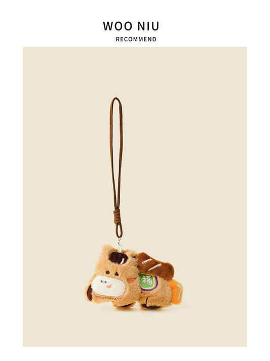 WOONIU Instantly Rich Cute Plush Bag Pendant For Girls, Zodiac Horse Doll, Backpack Decoration, Keychain - cute plush bag charm