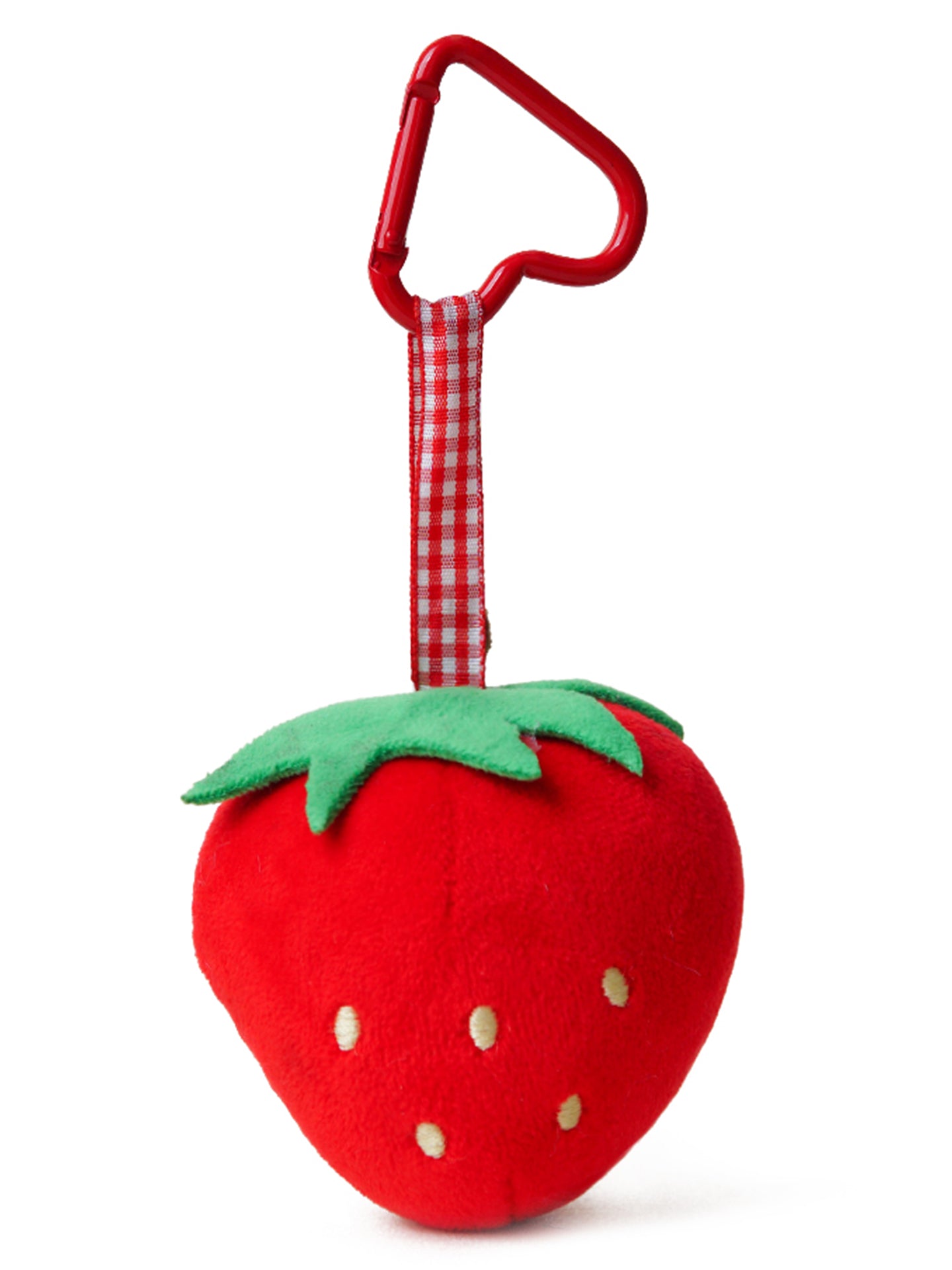 Sweet Strawberry And Grape Plush Charm - cute plush bag charm