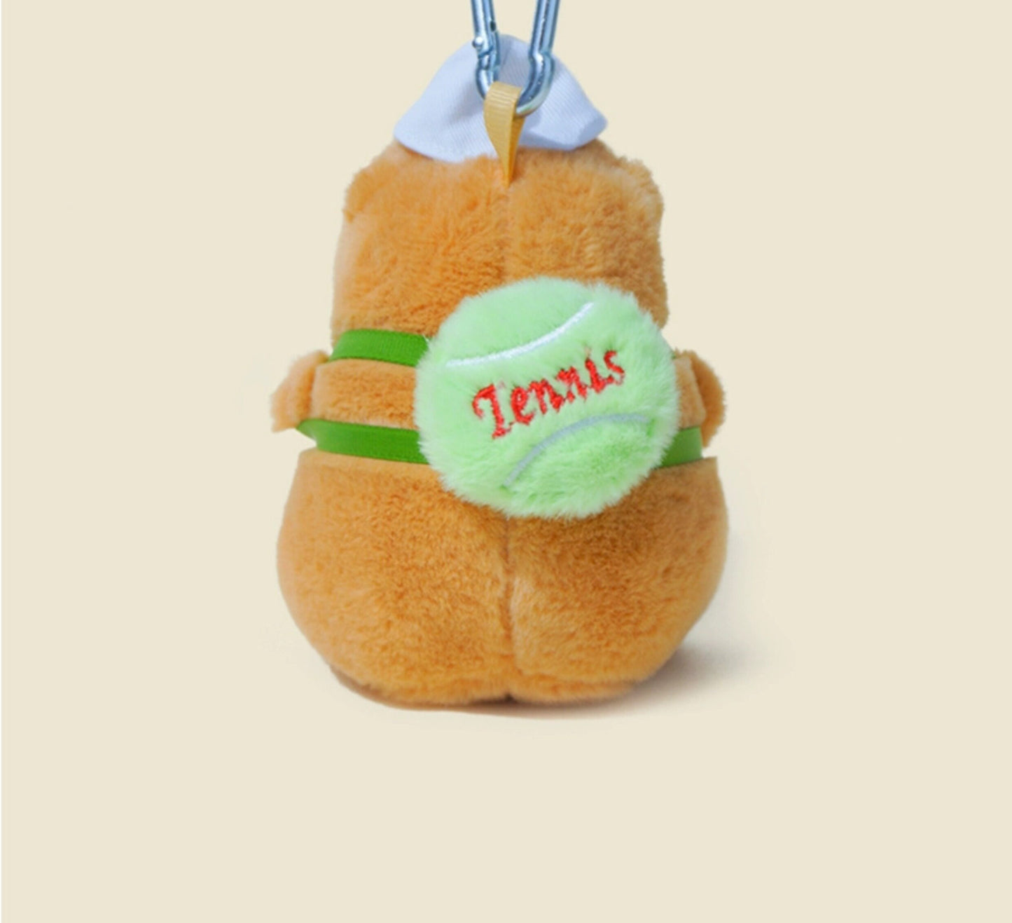 WOONIU Cute Plush Capybara Internet-famous Water Hamster Plush Toy Keychain Doll Backpack Couple Bag Pendant - whimsical bag accessory