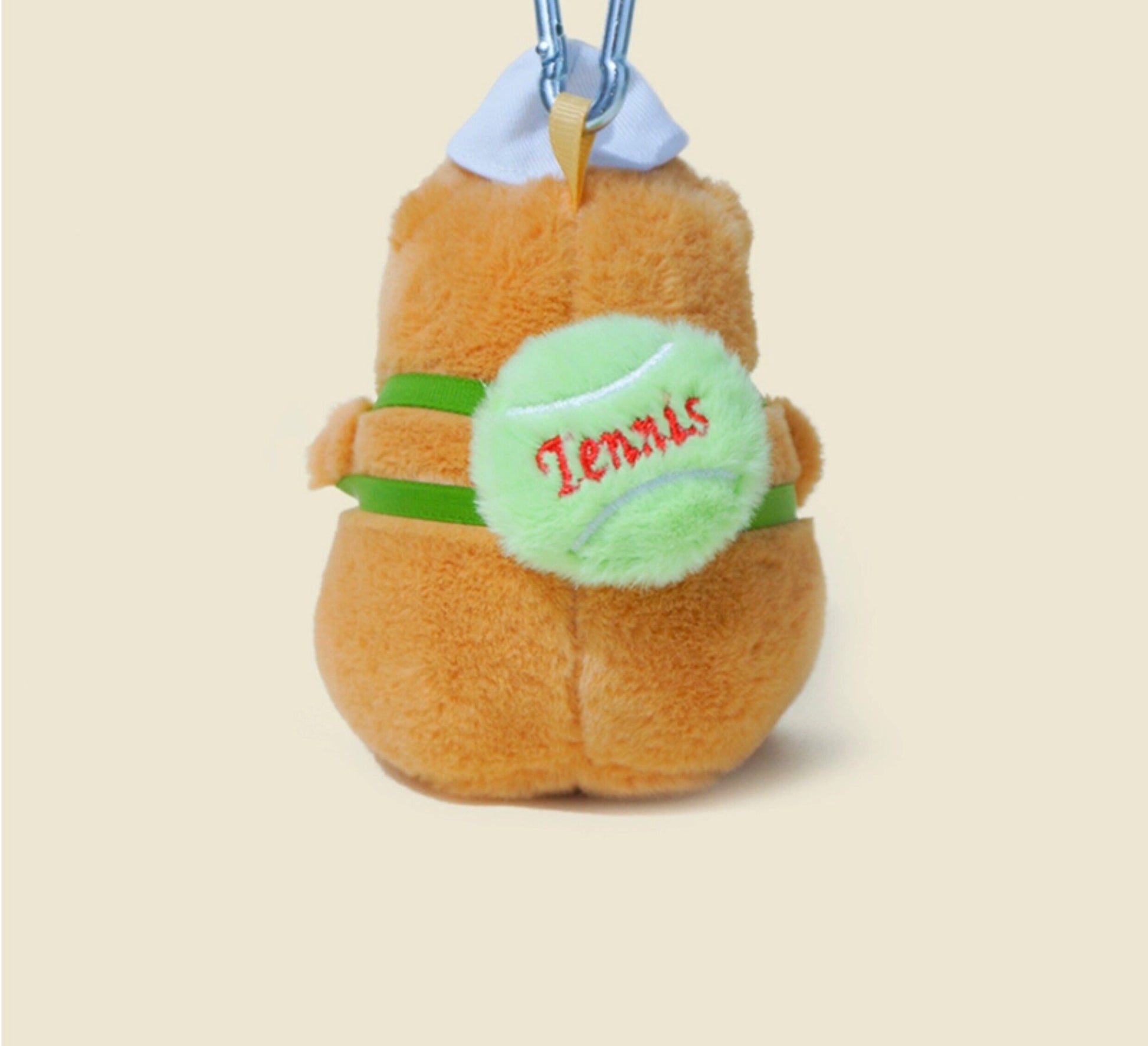WOONIU Cute Plush Capybara Internet-famous Water Hamster Plush Toy Keychain Doll Backpack Couple Bag Pendant - whimsical bag accessory