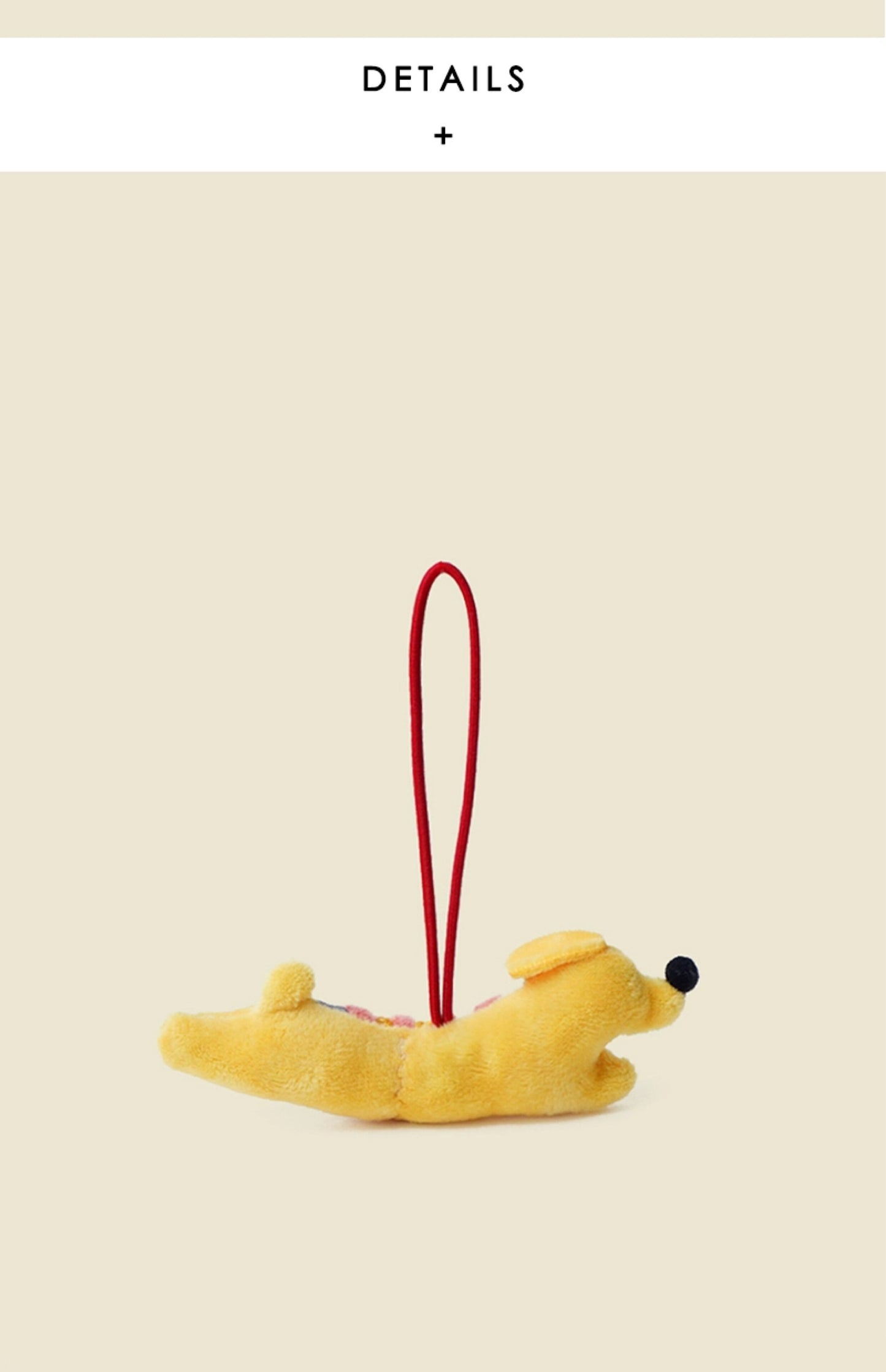 WOONIU Dachshund Puppy Plush Toy Bag Pendant Handmade Cartoon High-end Keychain Couple's Decoration2024New - cute plush bag charm