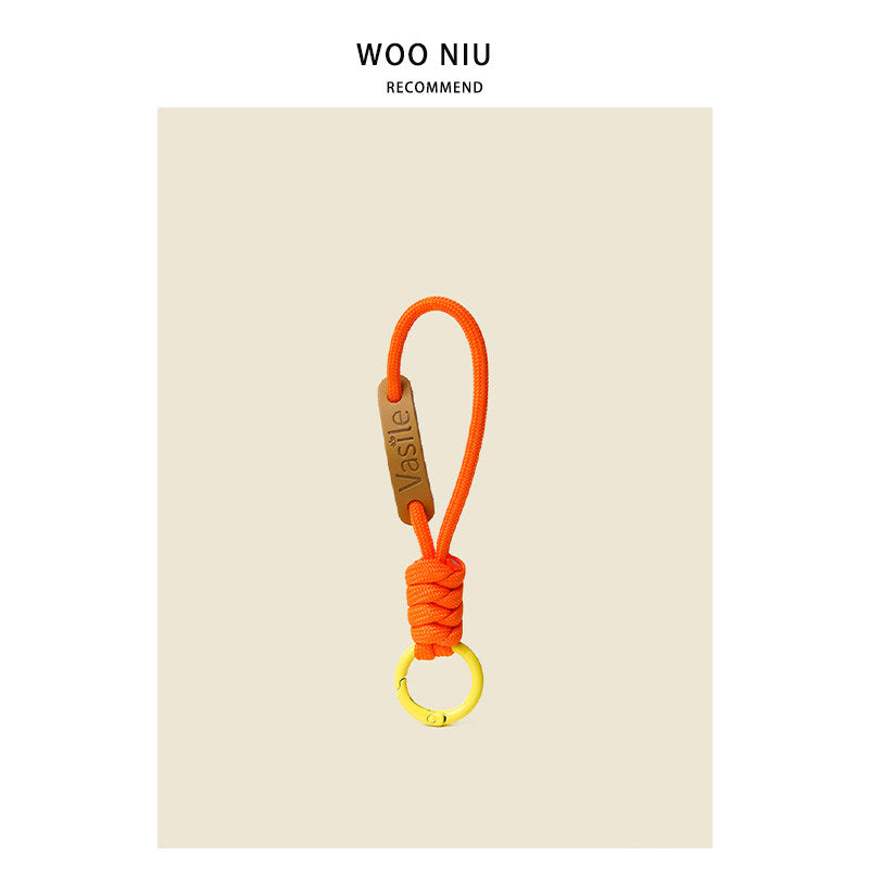 WOONIU Leather Pacifier Charm Strap - wooniu Leather Charm - cute bag charm plush keychain for backpack