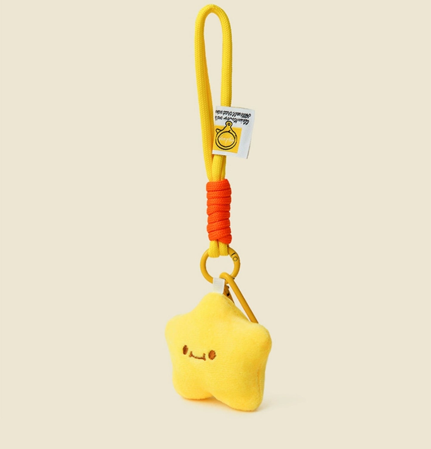 WOONIU Cute Star Plush Toy Pendant, Small Stuffed Car Keychain, Backpack Pendant, Couple's Backpack Decoration - soft keychain accessory