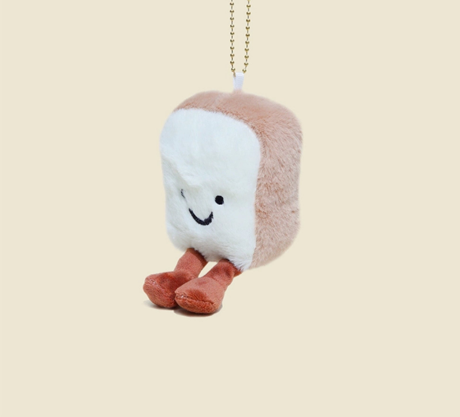 WOONIU Toast Bread Pendant, Fun Plush Toy, Cute Croissant Bag Charm, Couple's Keychain, Trendy - soft keychain accessory