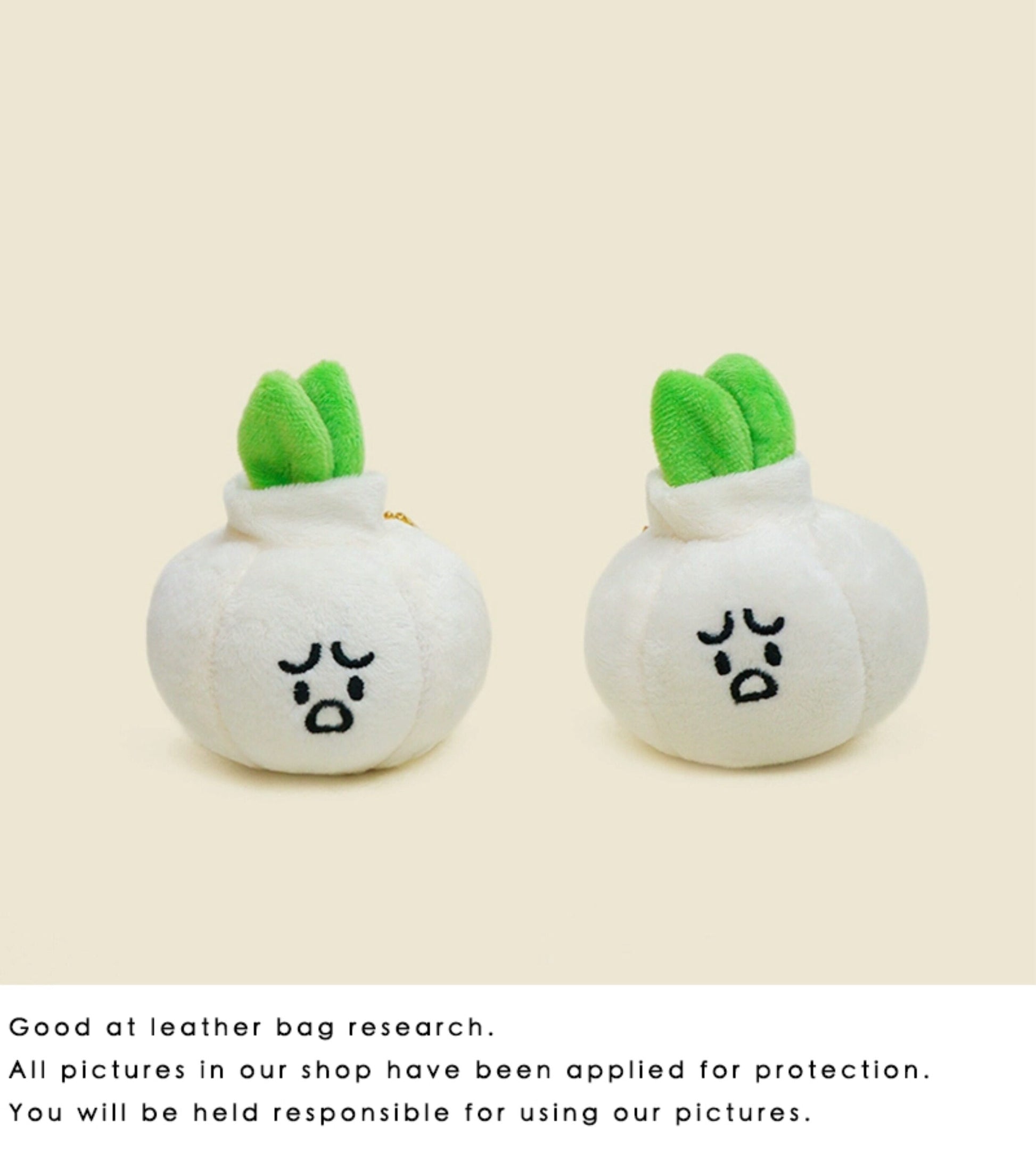 WOONIU Funny And Creative Garlic Head Plush Pendant Cute Doll Keychain For Women Exquisite Couple Pendant - cute plush bag charm