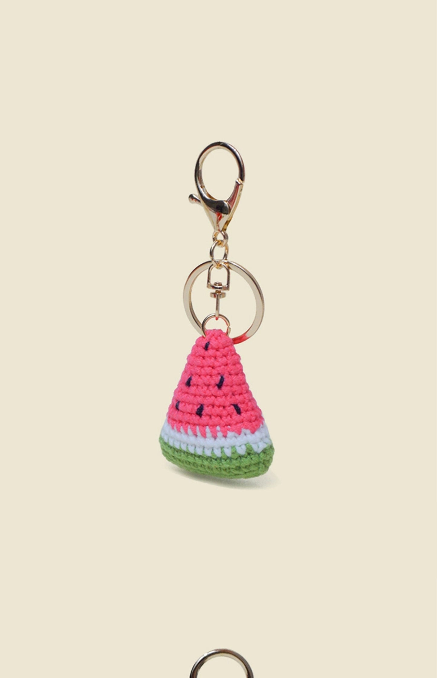 WOONIU Original Handmade Watermelon Keychain For Women, Exquisite Bag Pendant, Fruit Yarn Woven Couple's Pendant For Summer - whimsical bag accessory