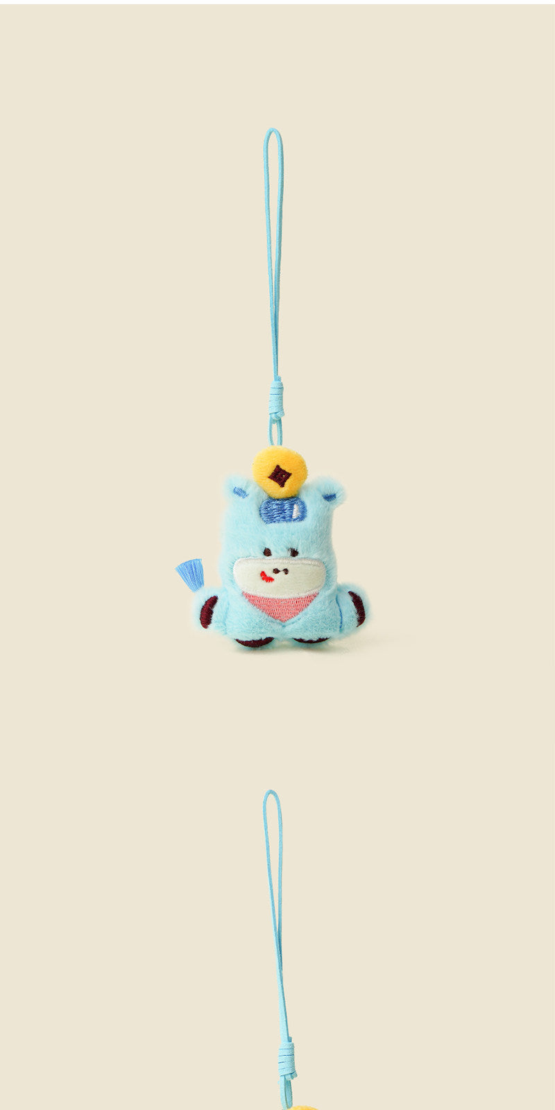 WOONIU Instantly Rich Cute Plush Bag Pendant For Girls, Zodiac Horse Doll, Backpack Decoration, Keychain - cute plush bag charm