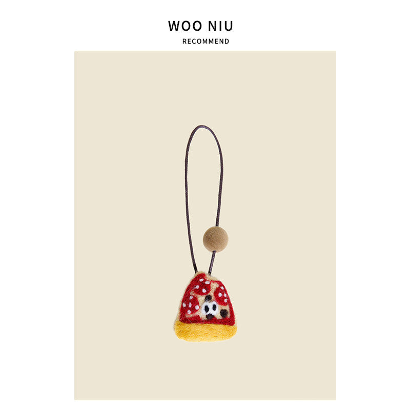 WOONIU Christmas Duck Plush Charm - wooniu Plush Charm - cute bag charm plush keychain for backpack and purse