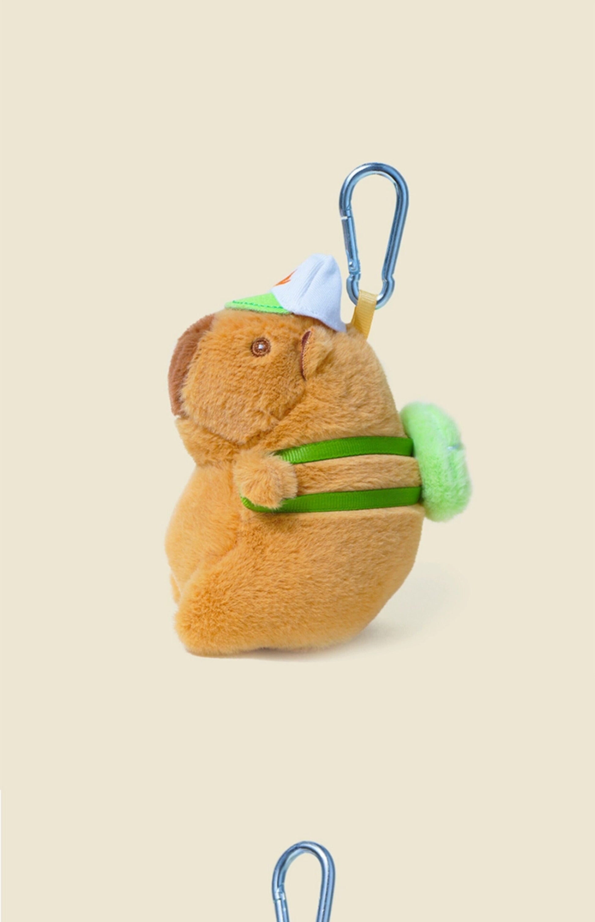 WOONIU Cute Plush Capybara Internet-famous Water Hamster Plush Toy Keychain Doll Backpack Couple Bag Pendant - giftable hanging charm