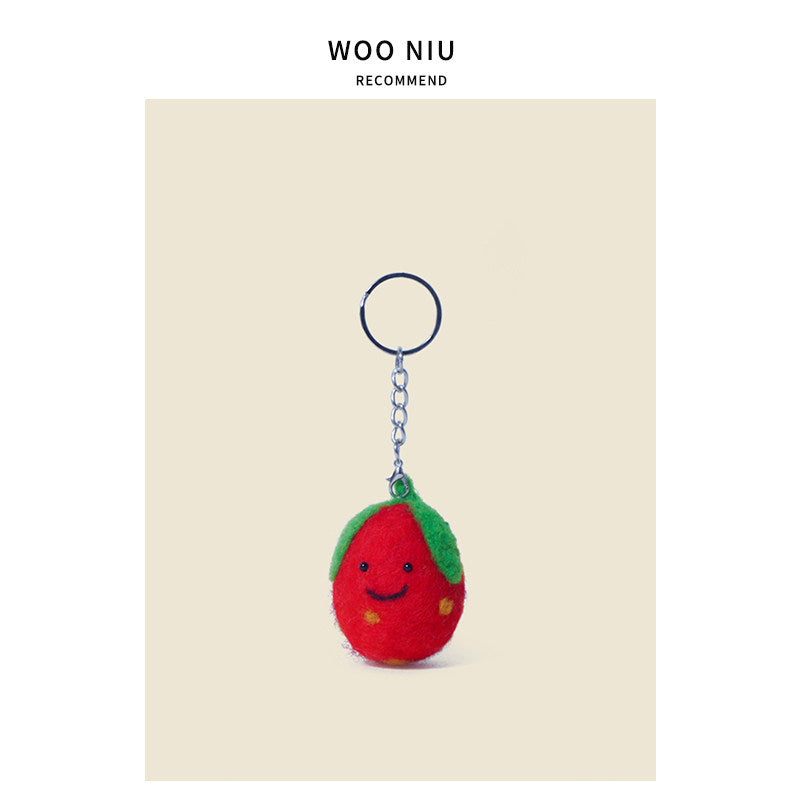 WOONIU Creative Wool Felt Mushroom Charm - giftable hanging charm