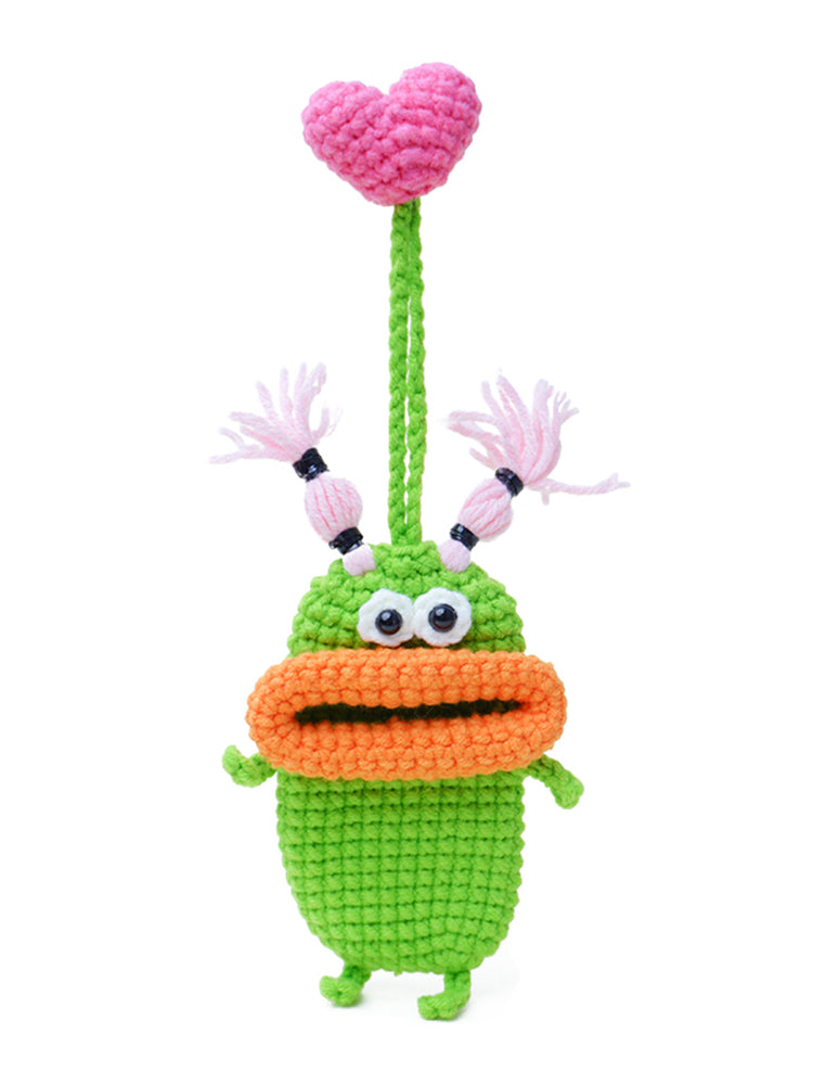 WOONIU Sausage Lips Pull Out Key Case - wooniu Bag Charm - cute bag charm plush keychain for backpack and purse