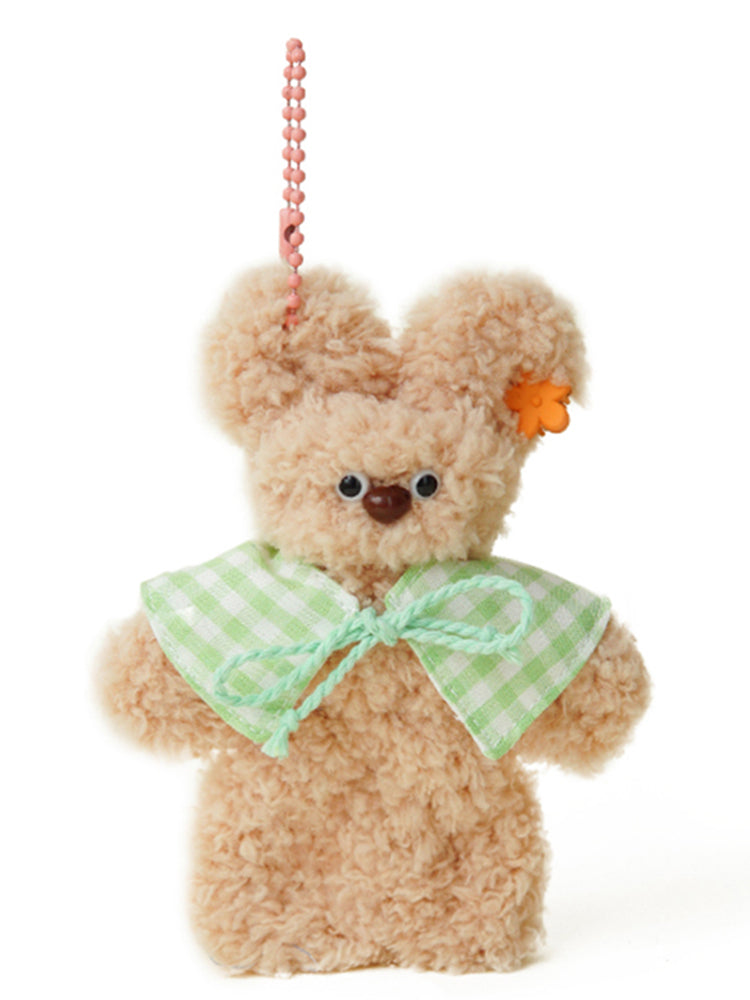 Bow Knot Teddy Bear Plush Pendant - cute plush bag charm