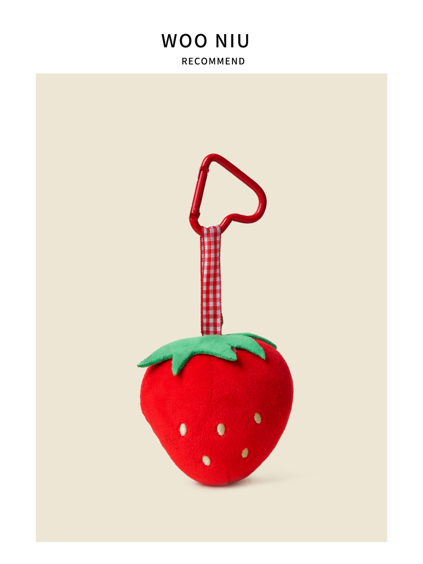 Sweet Strawberry And Grape Plush Charm - cute plush bag charm