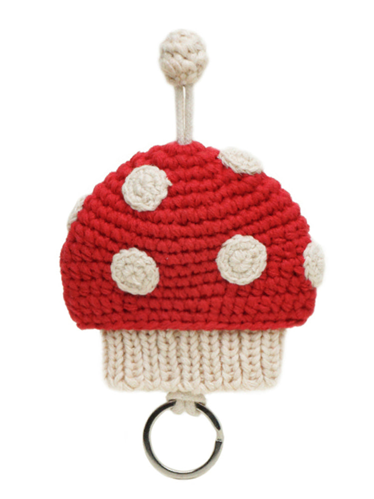 WOONIU Crochet Protective Key Case - wooniu Bag Charm - cute bag charm plush keychain for backpack and purse