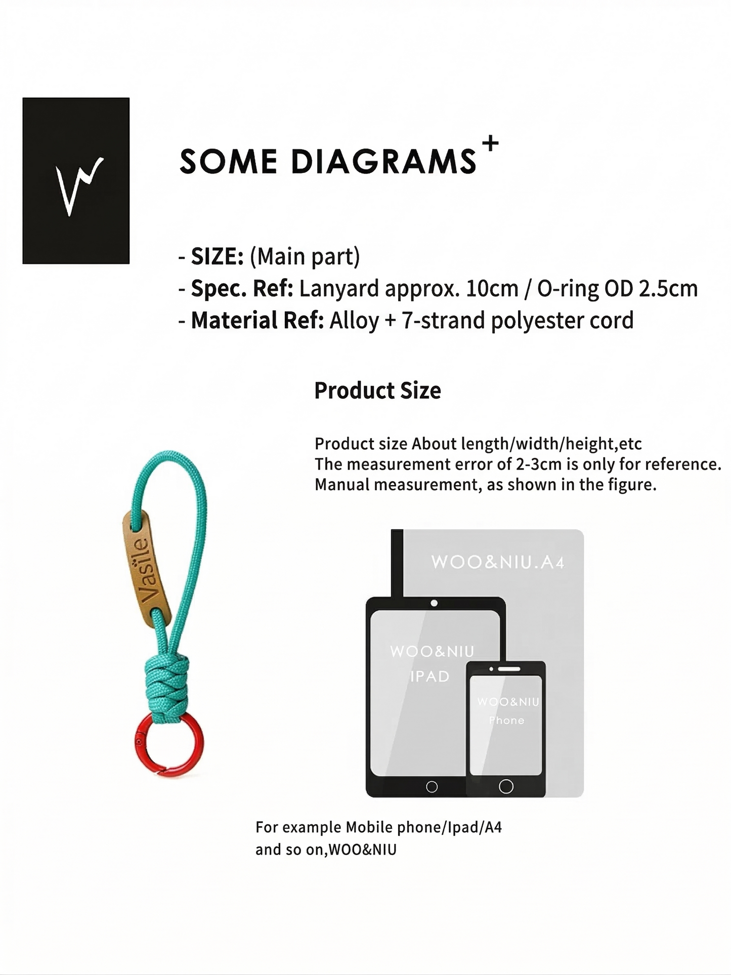 WOONIU Leather Pacifier Charm Strap - wooniu Leather Charm - cute bag charm plush keychain for backpack