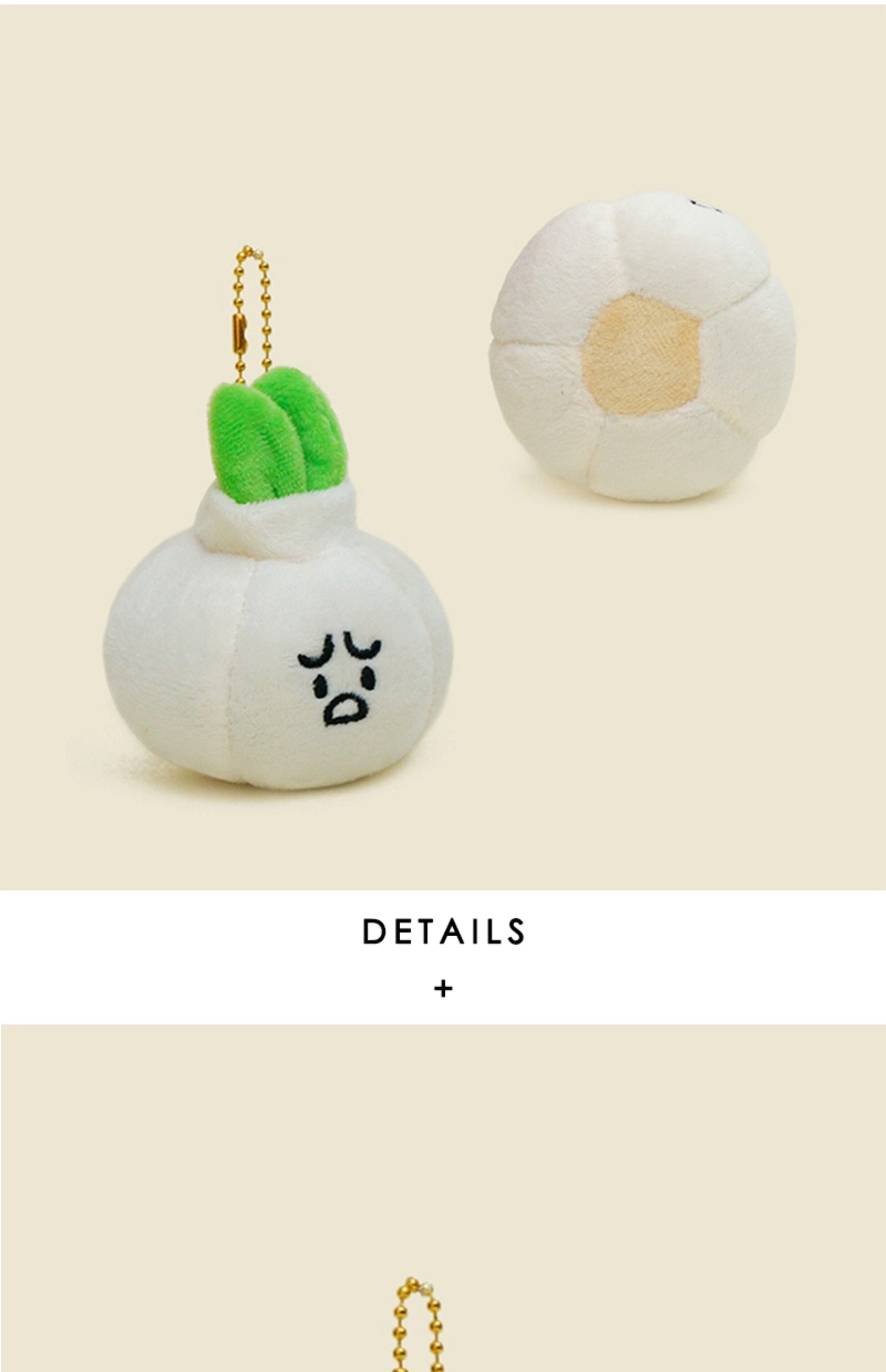 WOONIU Funny And Creative Garlic Head Plush Pendant Cute Doll Keychain For Women Exquisite Couple Pendant - soft keychain accessory