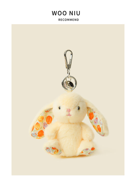 WOONIU Original Boutique Bunny Plush Charm - cute plush bag charm