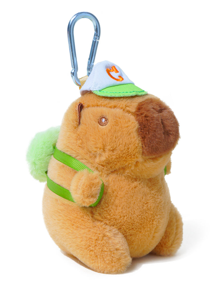 WOONIU Cute Plush Capybara Internet-famous Water Hamster Plush Toy Keychain Doll Backpack Couple Bag Pendant - cute plush bag charm